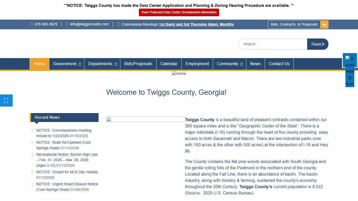 TWIGGS COUNTY – Geographic Center of Georgia